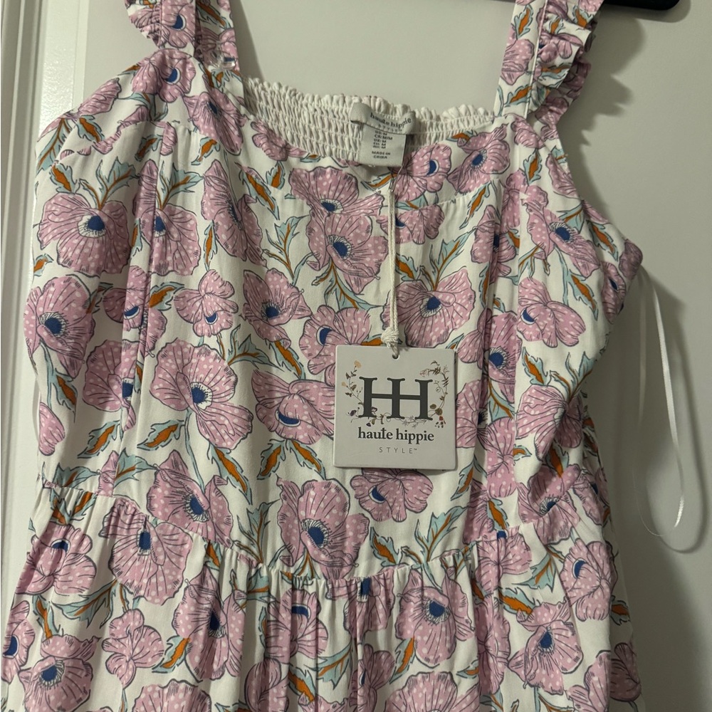Haute Hippie Pink and White Floral Dress